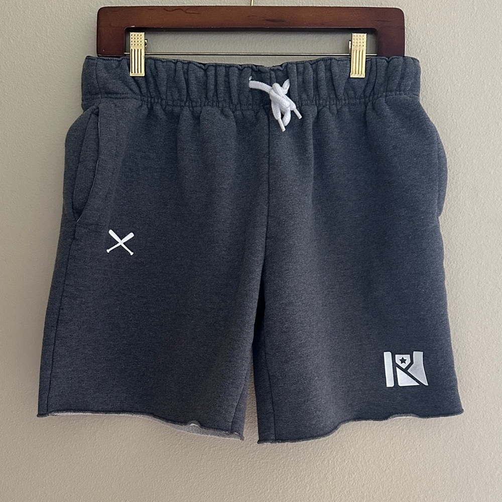 Routine Men's Gray Baseball Shorts Medium EUC